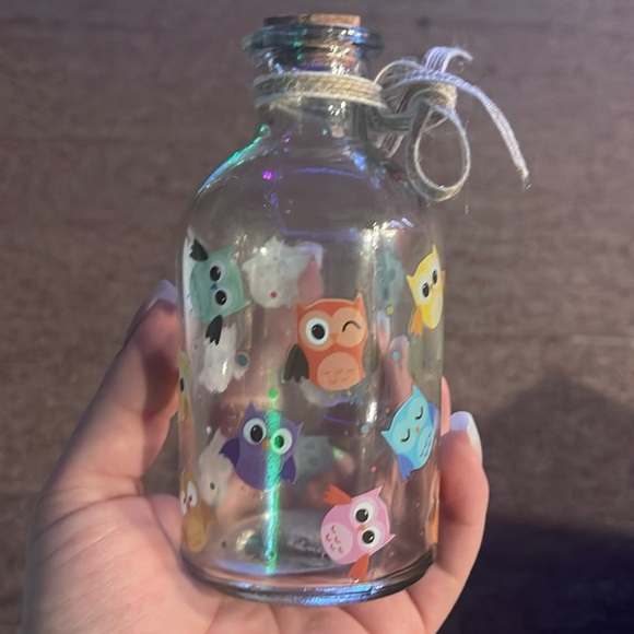 Other - NWOT Owl glass bottle